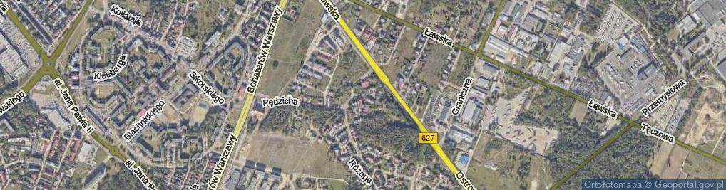 Zdjęcie satelitarne Chabrowa ul.