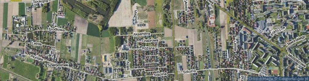 Zdjęcie satelitarne Chabrowa ul.