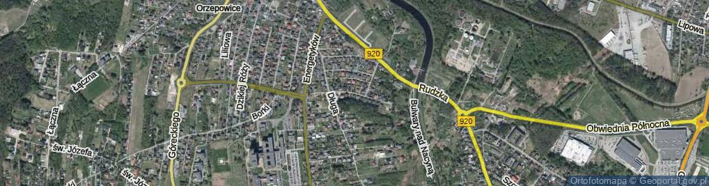 Zdjęcie satelitarne Chryzantem ul.