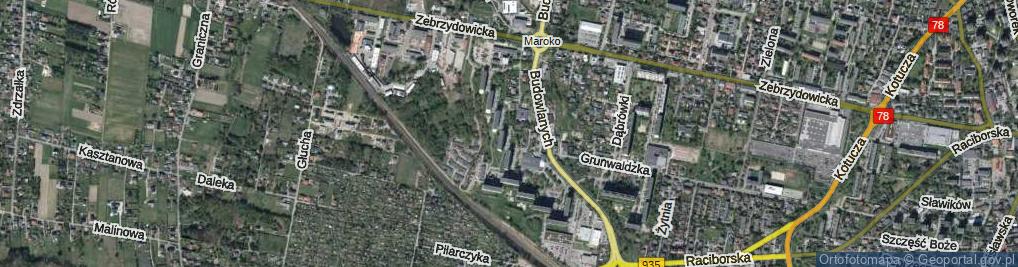 Zdjęcie satelitarne Chabrowa ul.