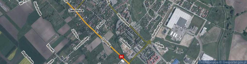 Zdjęcie satelitarne Chabrowa ul.