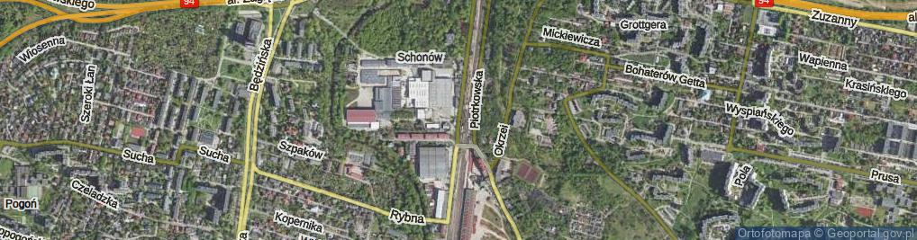 Zdjęcie satelitarne Chemiczna ul.