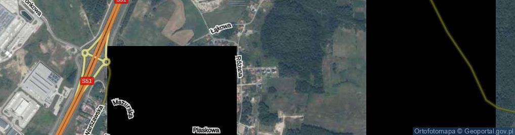 Zdjęcie satelitarne Chabrowa ul.