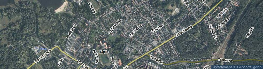 Zdjęcie satelitarne Chorwacka ul.