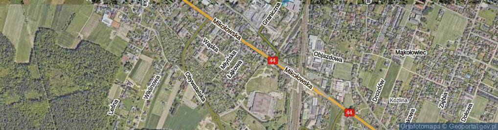 Zdjęcie satelitarne Chłodnicza ul.