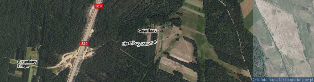Zdjęcie satelitarne Chranibory Pierwsze ul.