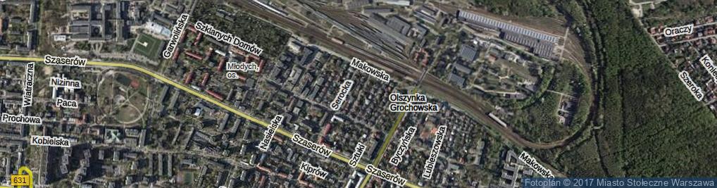 Zdjęcie satelitarne Chłodnicza ul.