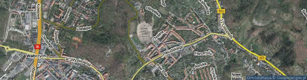 Zdjęcie satelitarne Chopina Fryderyka ul.