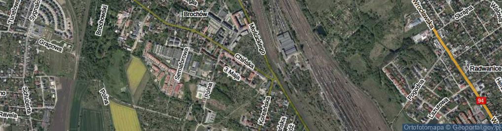 Zdjęcie satelitarne Chińska ul.