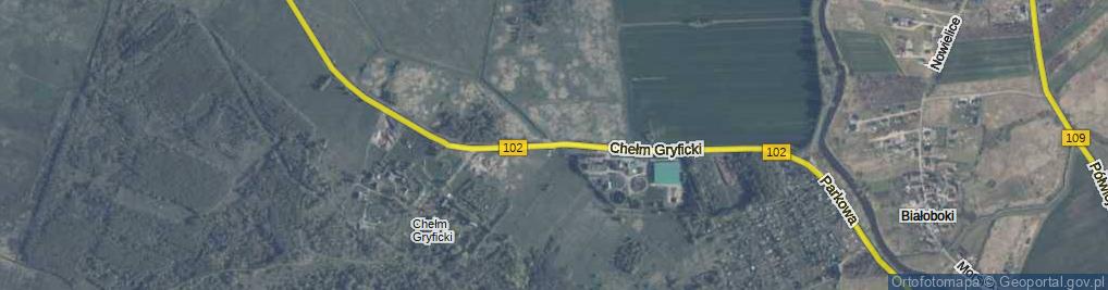 Zdjęcie satelitarne Chełm Gryficki ul.