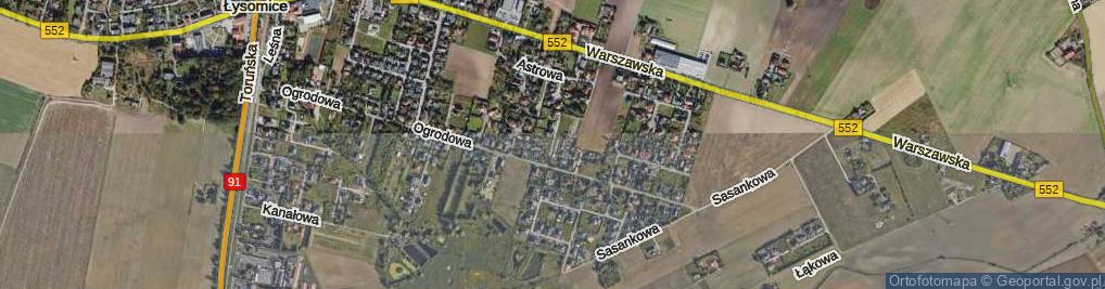Zdjęcie satelitarne Chabrowa ul.