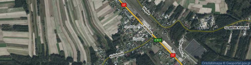 Zdjęcie satelitarne Cicha ul.