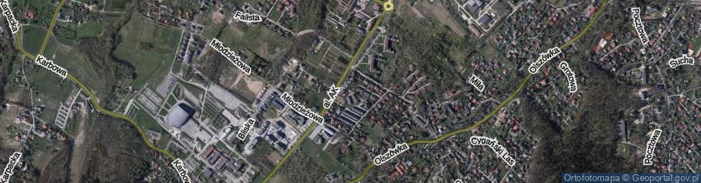 Zdjęcie satelitarne Cieśli Władysława ul.