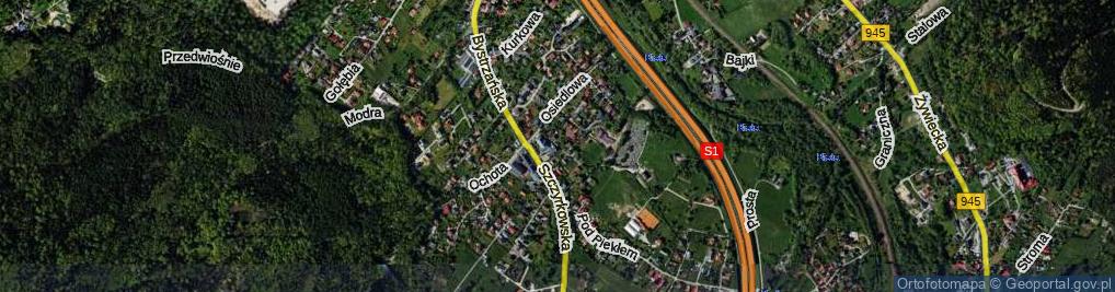 Zdjęcie satelitarne Cicha ul.