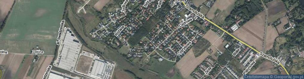 Zdjęcie satelitarne Cisowa ul.