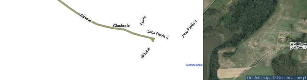 Zdjęcie satelitarne Ciechocin ul.
