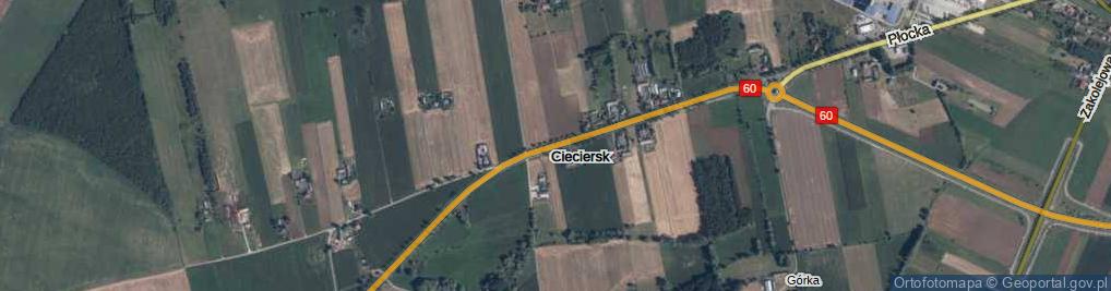 Zdjęcie satelitarne Cieciersk ul.