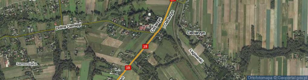 Zdjęcie satelitarne Ciecierzyn ul.