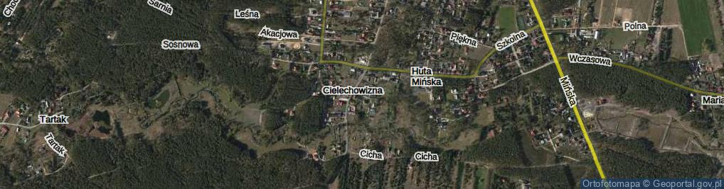 Zdjęcie satelitarne Cielechowizna ul.