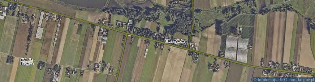 Zdjęcie satelitarne Cieszyków ul.