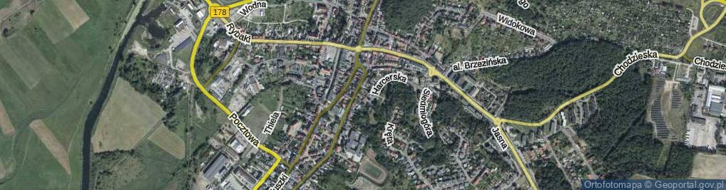 Zdjęcie satelitarne Ciemna ul.