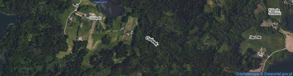 Zdjęcie satelitarne Cisówek ul.