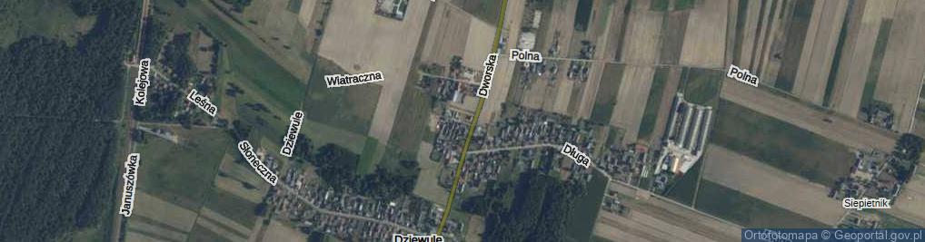 Zdjęcie satelitarne Cicha ul.