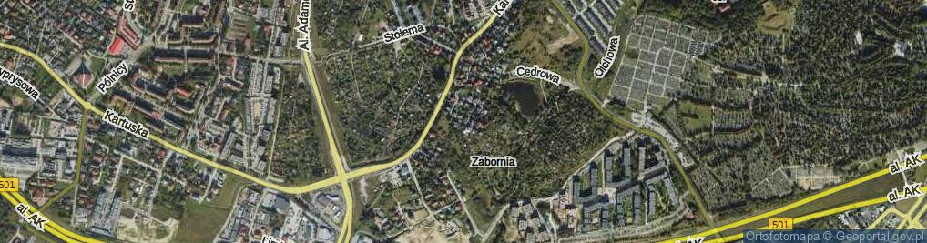 Zdjęcie satelitarne Cisowa ul.