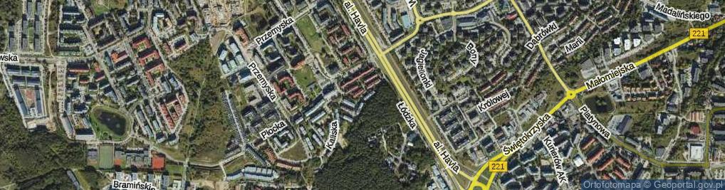 Zdjęcie satelitarne Ciechanowska ul.