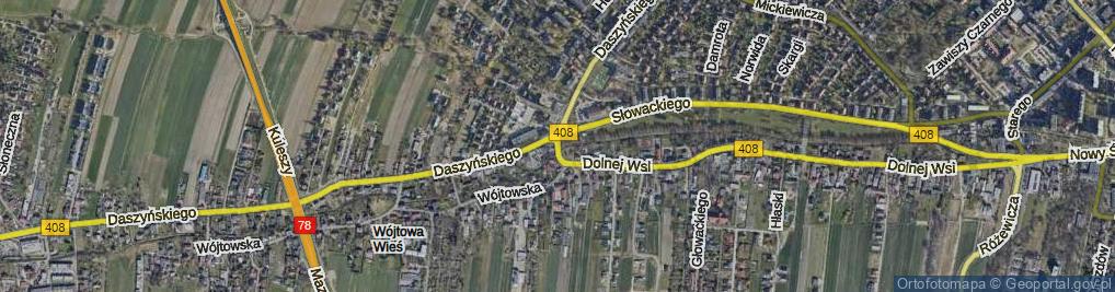 Zdjęcie satelitarne Ciupków ul.