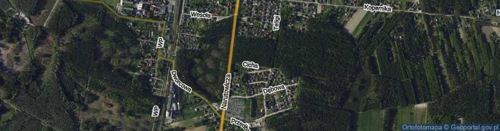 Zdjęcie satelitarne Cicha ul.