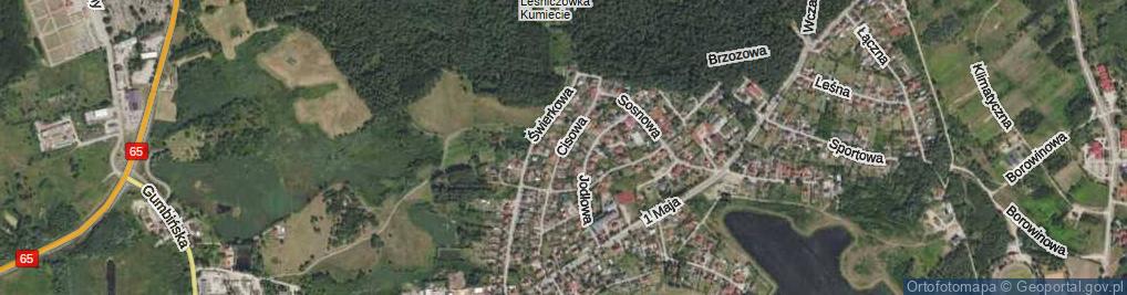 Zdjęcie satelitarne Cisowa ul.