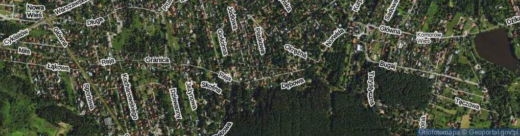 Zdjęcie satelitarne Ciszy Leśnej ul.