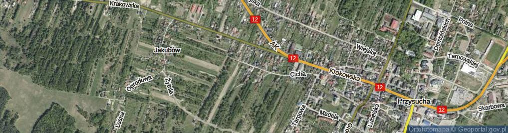 Zdjęcie satelitarne Cicha ul.