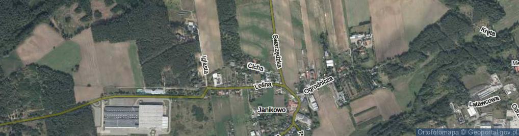 Zdjęcie satelitarne Cicha ul.
