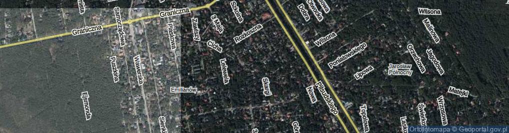 Zdjęcie satelitarne Cicha ul.