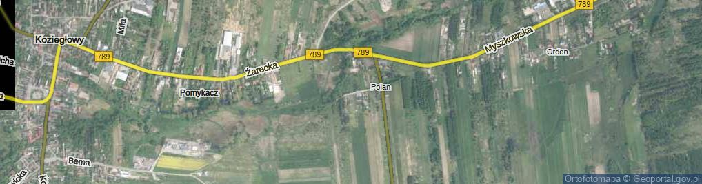 Zdjęcie satelitarne Cicha ul.