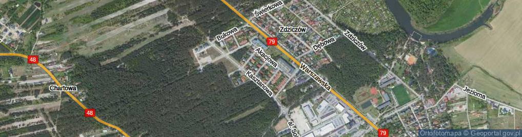 Zdjęcie satelitarne Cisowa ul.