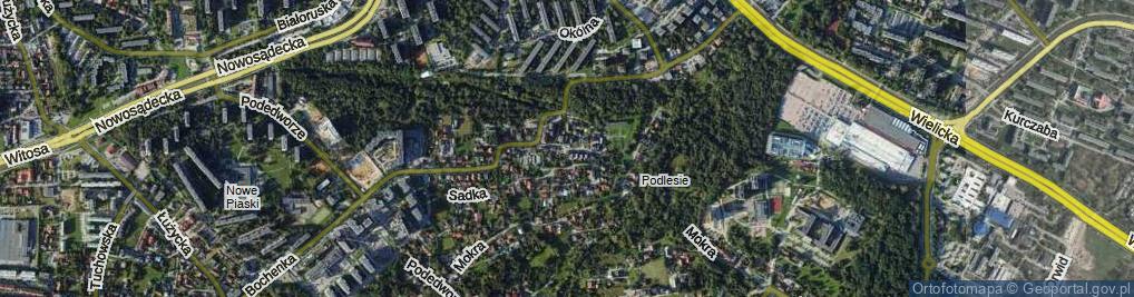 Zdjęcie satelitarne Ciasna ul.