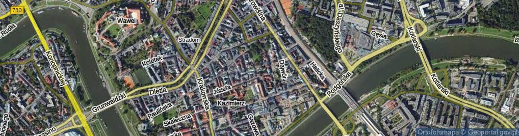 Zdjęcie satelitarne Ciemna ul.