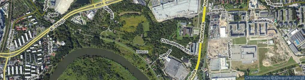 Zdjęcie satelitarne Cichociemnych AK ul.