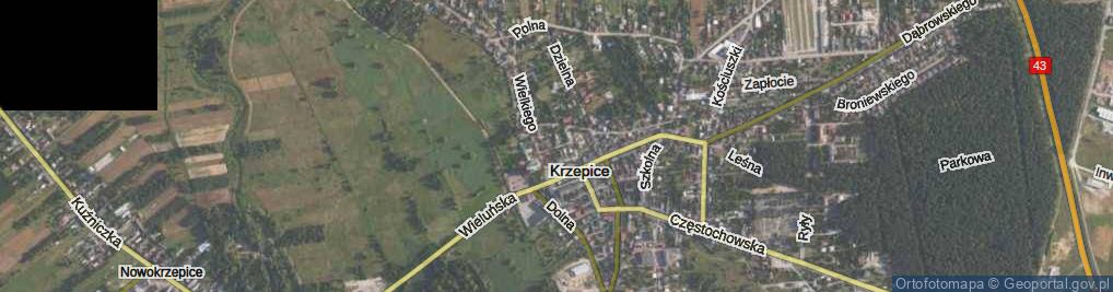 Zdjęcie satelitarne Ciasna ul.