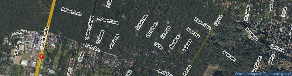 Zdjęcie satelitarne Cicha ul.