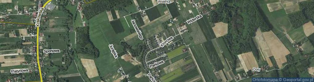 Zdjęcie satelitarne Cisowa ul.