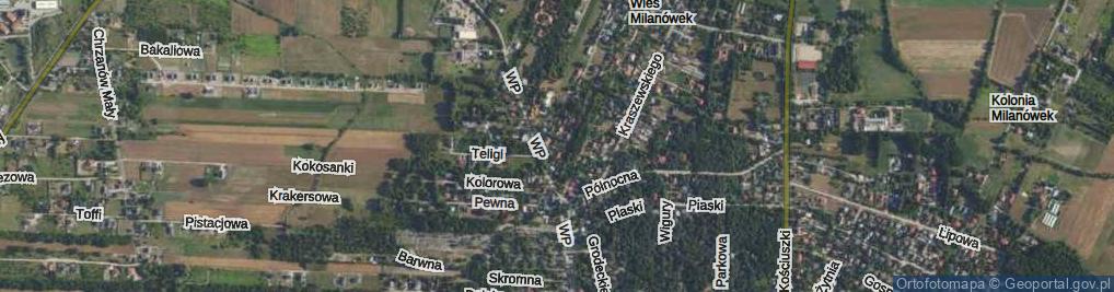 Zdjęcie satelitarne Ciasna ul.