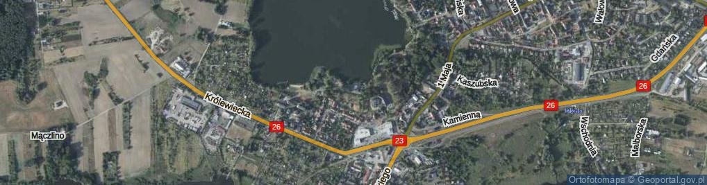 Zdjęcie satelitarne Cienista ul.