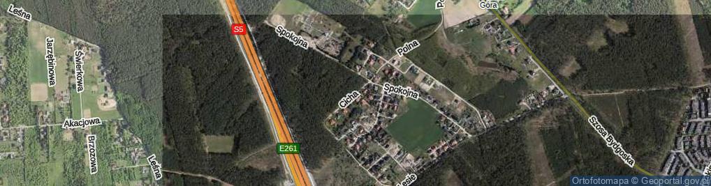 Zdjęcie satelitarne Cicha ul.