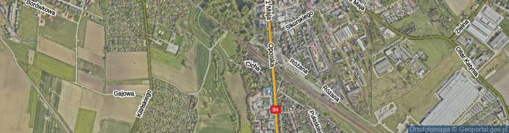 Zdjęcie satelitarne Cicha ul.