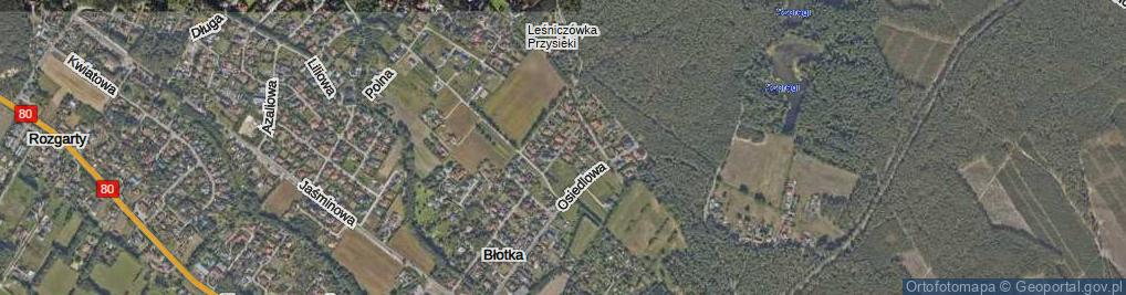 Zdjęcie satelitarne Cisowa ul.