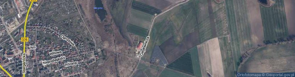 Zdjęcie satelitarne Ciepłownicza ul.